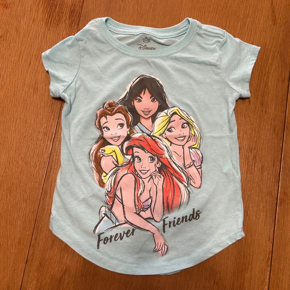 Disney Princess Forever Friends T Shirt Girls Extra Small XS
